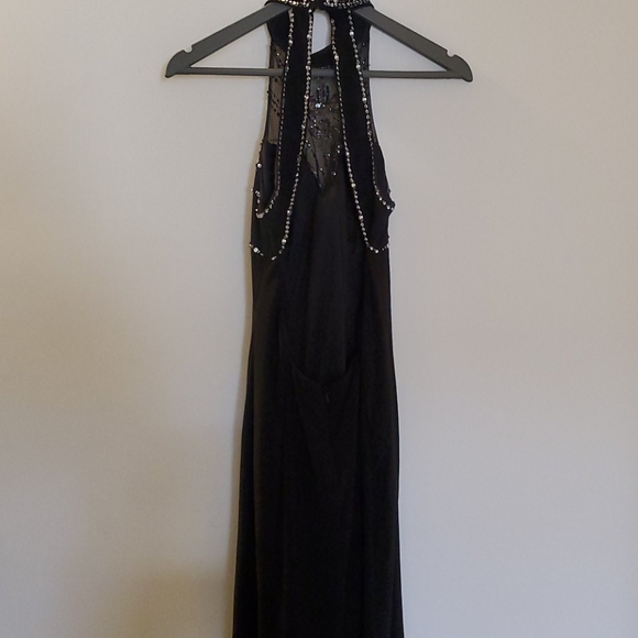 Joanna Chen Embellished Illusion Halter Gown - Picture 16 of 16